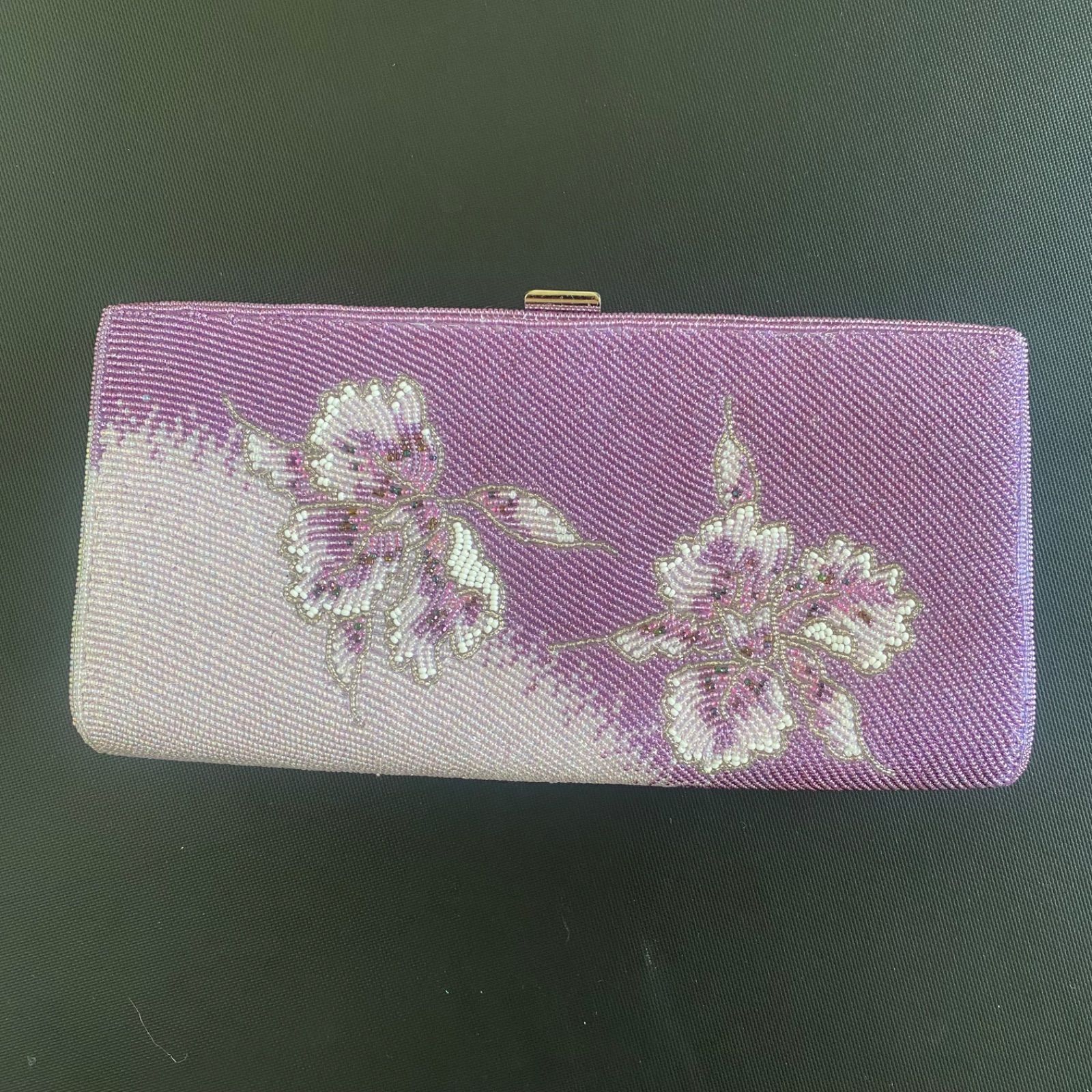 ☆美品☆ 浅草孔雀堂/KUJYAKUDO ビーズバッグ クラッチバッグ