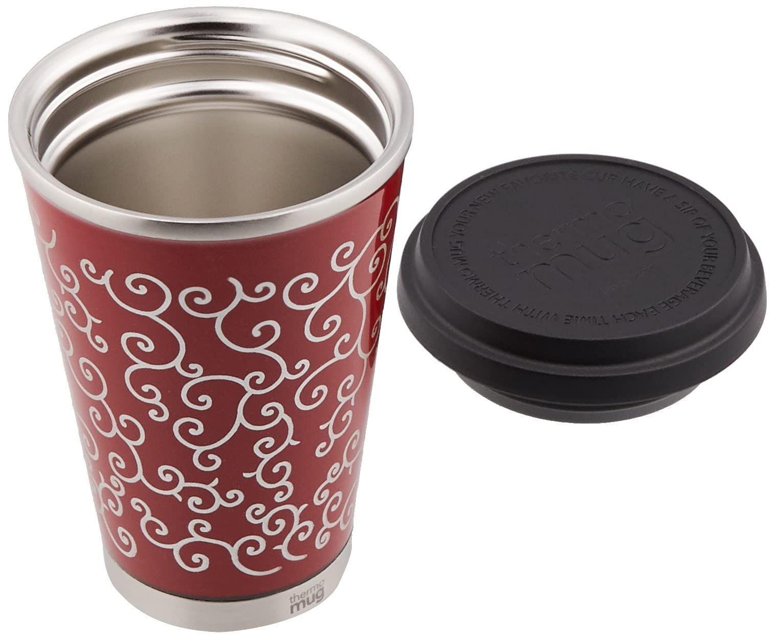 UM-MB MINI TUMBLER MOBILE 漆 URUSHI 1個 300ml 唐草 朱 フタ付きステンレスタンブラー 1個 サーモマグ MUG THERMO