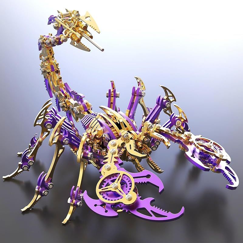 QUXOZHLU 3d金属パズル 立体パズル 大人向け サソリの3 d金属モデルキット