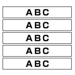 ピータッチＨＧＥテープ　９ｍｍ白／黒５個HGE-221V【ブラザー】