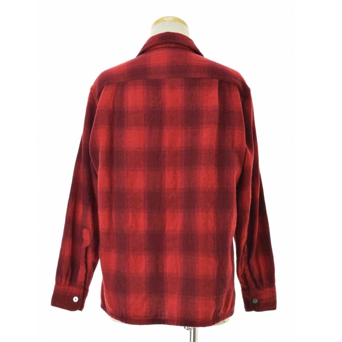 60s Towcraft チェック柄 長袖シャツ 60s~70s Penneys TOWNCRAFT check pattern shirts open collar