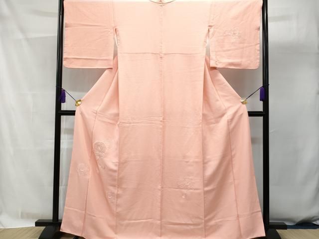 訪問着/正絹/濃いピンク/金彩/フォーマル/仕立上がり/適応身長140～147