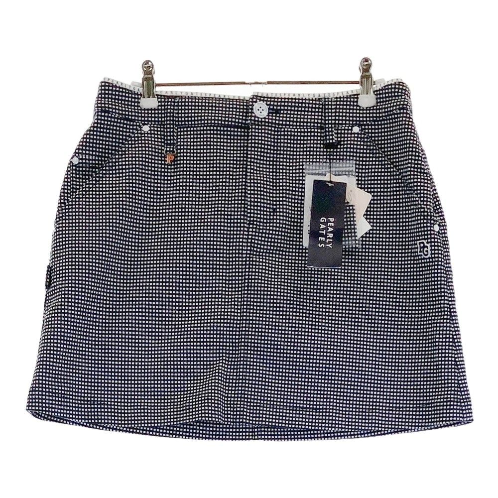 サイズ 2 PEARLY GATES パーリーゲイツ スカート チェック柄 ブラック系 240101468412 ゴルフウェア レディース ストスト