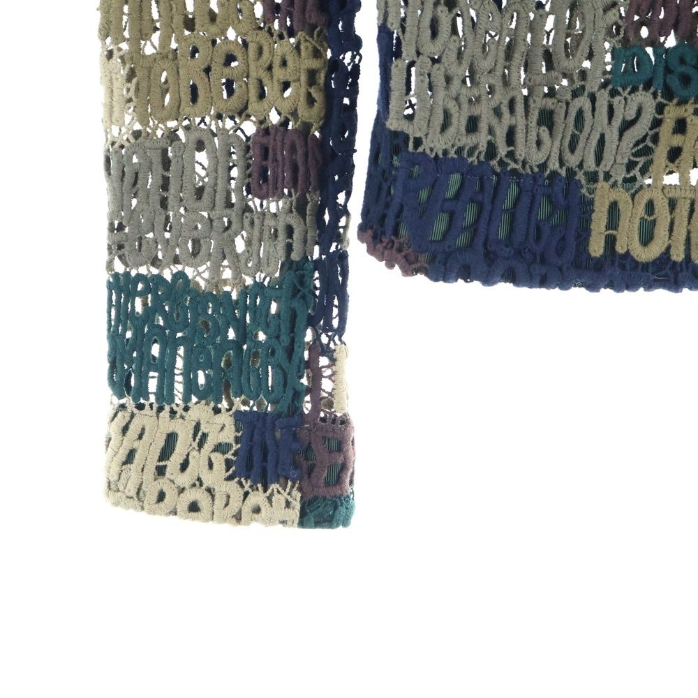 Sacai (サカイ) ハイネック フルジップメッシュニットジャケット