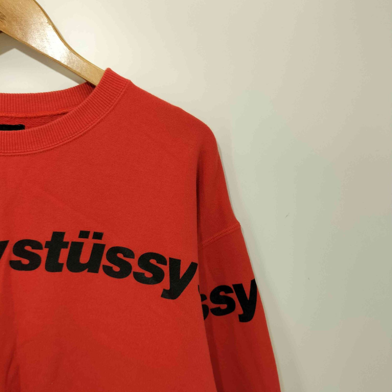ステューシー Stussy ラインロゴクルーネックトレーナー メンズ