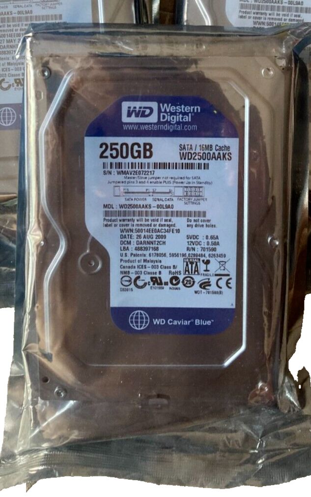 Western Digital Car Blue 250GB WD2500AAKX SATA | 16MB Cache Hard Drive