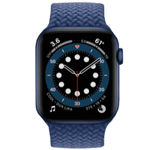 Apple Watch Series 6(GPSモデル)44mm M02G3J/A A2292 [ブルーアルミニウムケースとブレイテッドソロループ  純箱入] :美品 - メルカリ