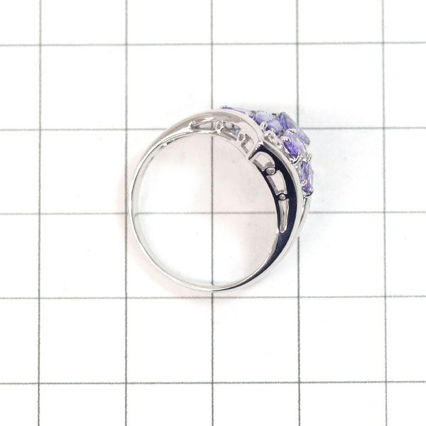 pt900(プラチナ)天然タンザナイト(トータル1.30ct)ピアス新品 【定価7 