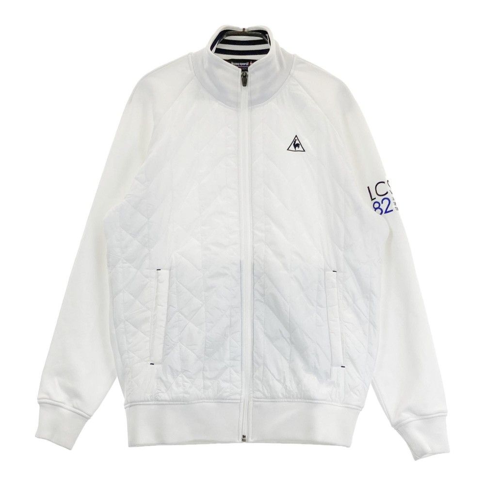 サイズ：M LE COQ GOLF ルコックゴルフ 長袖 中綿ジャケット ホワイト