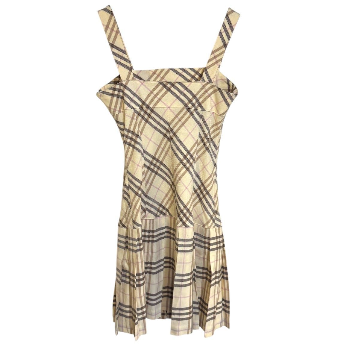 BURBERRY BLUE LABEL キャミワンピース BURBERRY BLUE LABEL ノバチェック キャミワンピース プリーツ