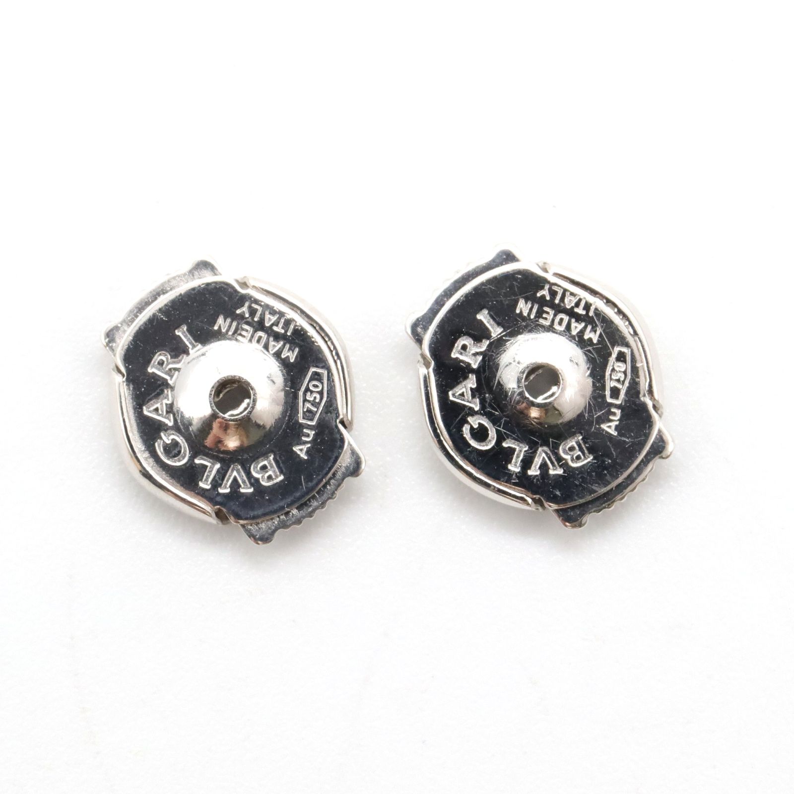 BVLGARI ブルガリ ピアス パヴェダイヤモンド クリア系 K18WG