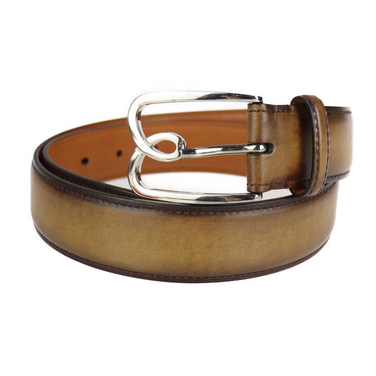 Berluti ベルルッティ ベルト パティーヌレザー ブラウン系 B