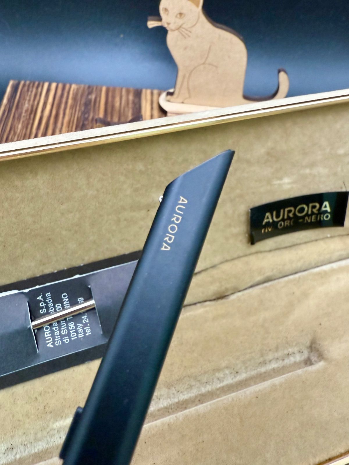 アウロラ AURORA ボールペン T91 テッシー ブラック 美品 THESI