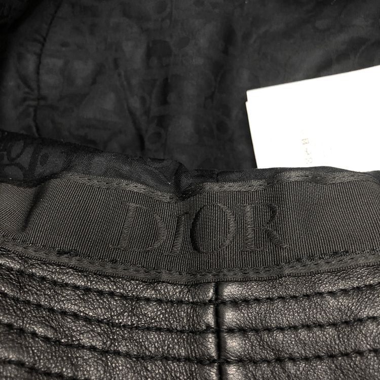 Christian Dior バケットハット M 黒刺繍 Christian Dior◇バケットハット/L/キャンバス/BLK/メンズ