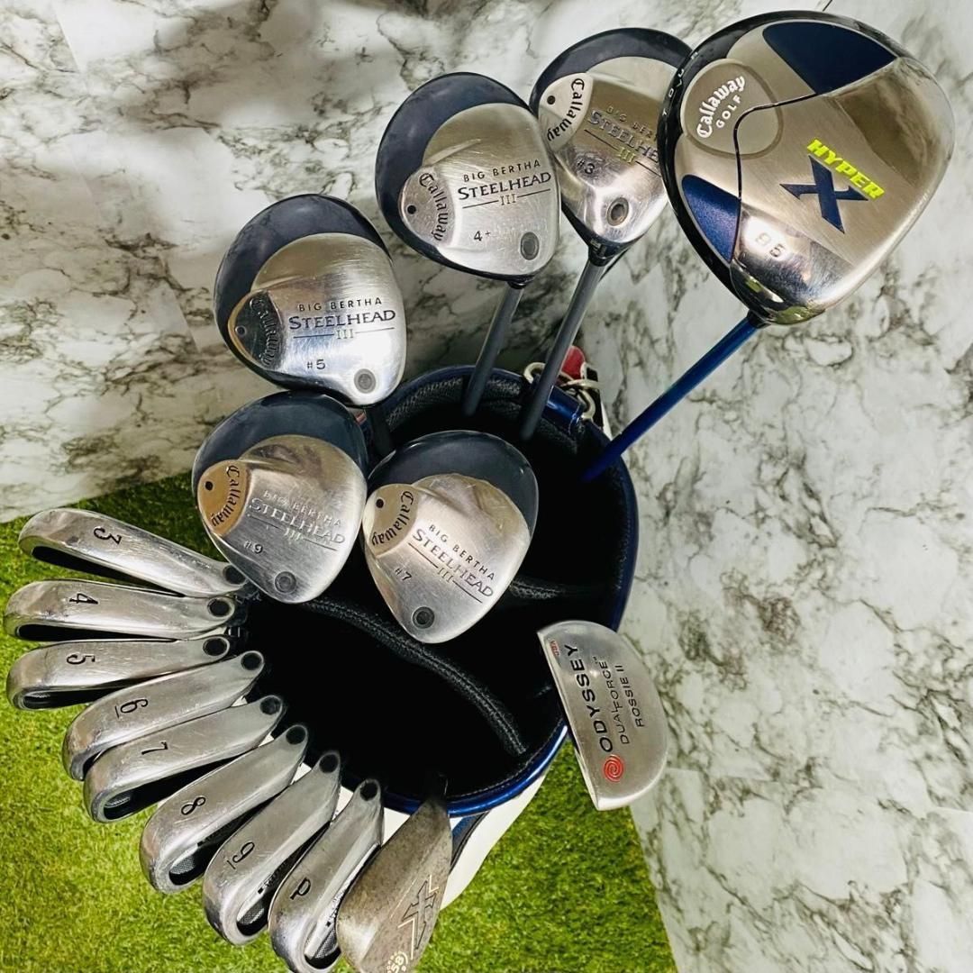 【豪華16本】初心者推奨 キャロウェイ ハイパーX他 メンズゴルフセット S 豪華16本】初心者推奨 キャロウェイ ハイパーX他 メンズゴルフセット S