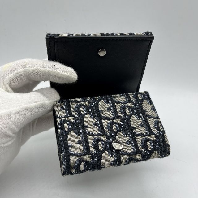 DIOR ディオール オブリークジャガード3つ折りウォレット 財布 南堀江