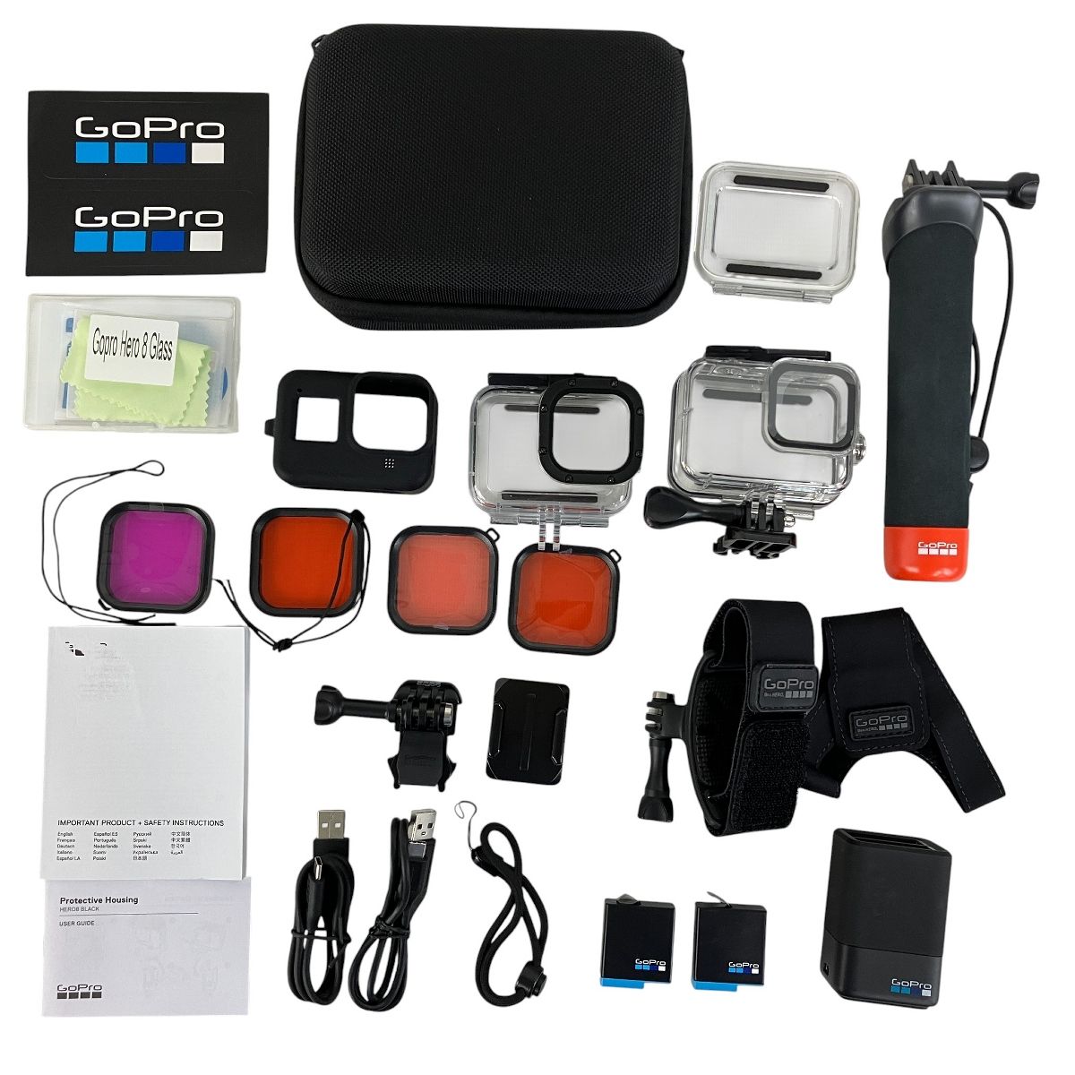 GoPro 8 BLACK SPJB1 アクションカメラ ゴープロ 4K ウェアラブルカメラ アタッチメント付き Y10520460