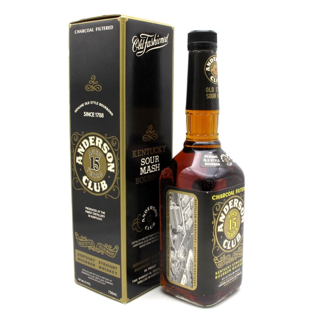 ANDERSON CLUB 15年 バーボンウイスキー 750ml 楽天市場】アンダーソンクラブ ANDERSON CLUB 15年 バーボン 750ml