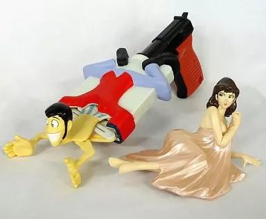 中古】おもちゃ ルパン三世＆峰不二子 とび出て叫ぶぬぎぬぎガン A