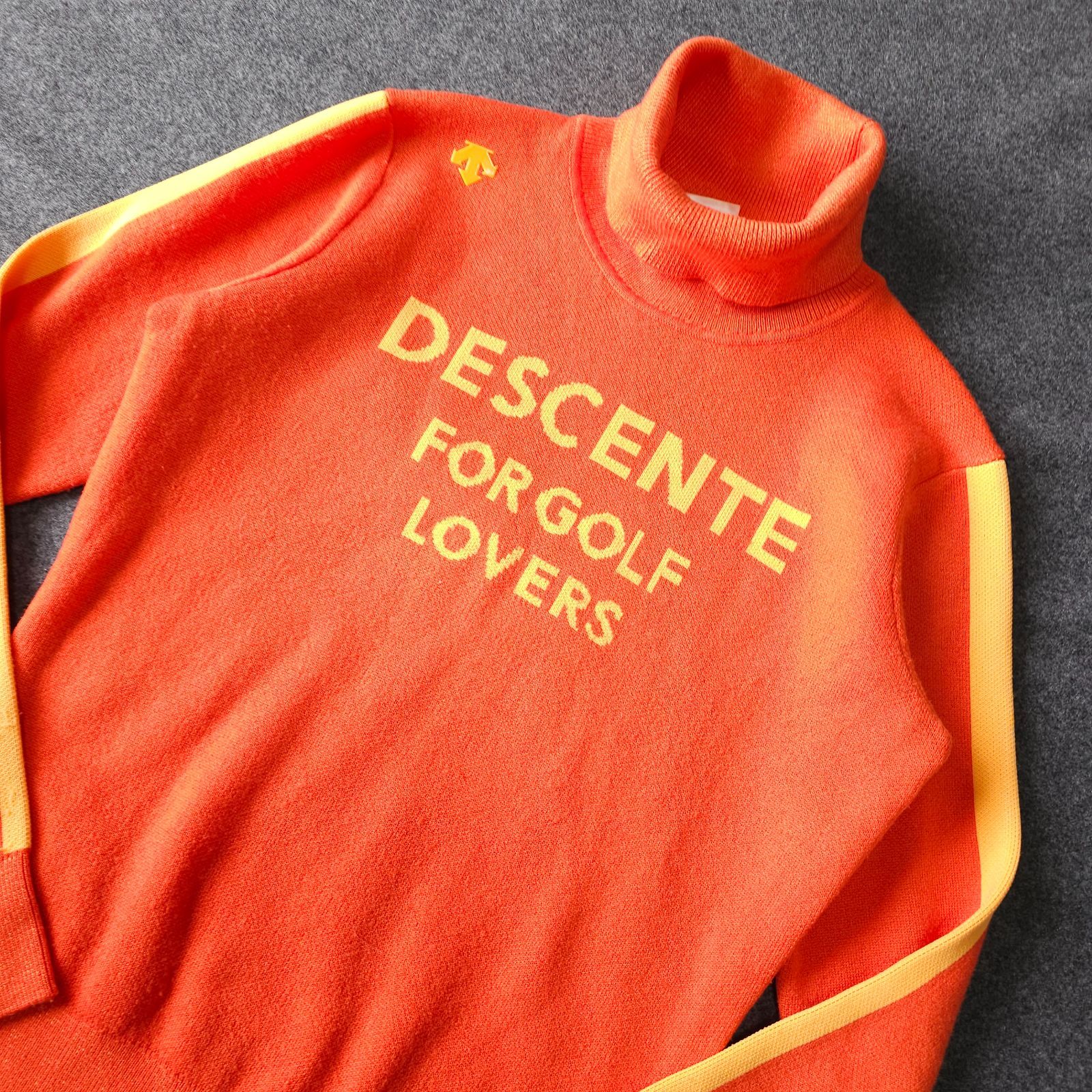DESCENTE GOLF】デサントゴルフ 秋冬 長袖ゴルフニットセーター M