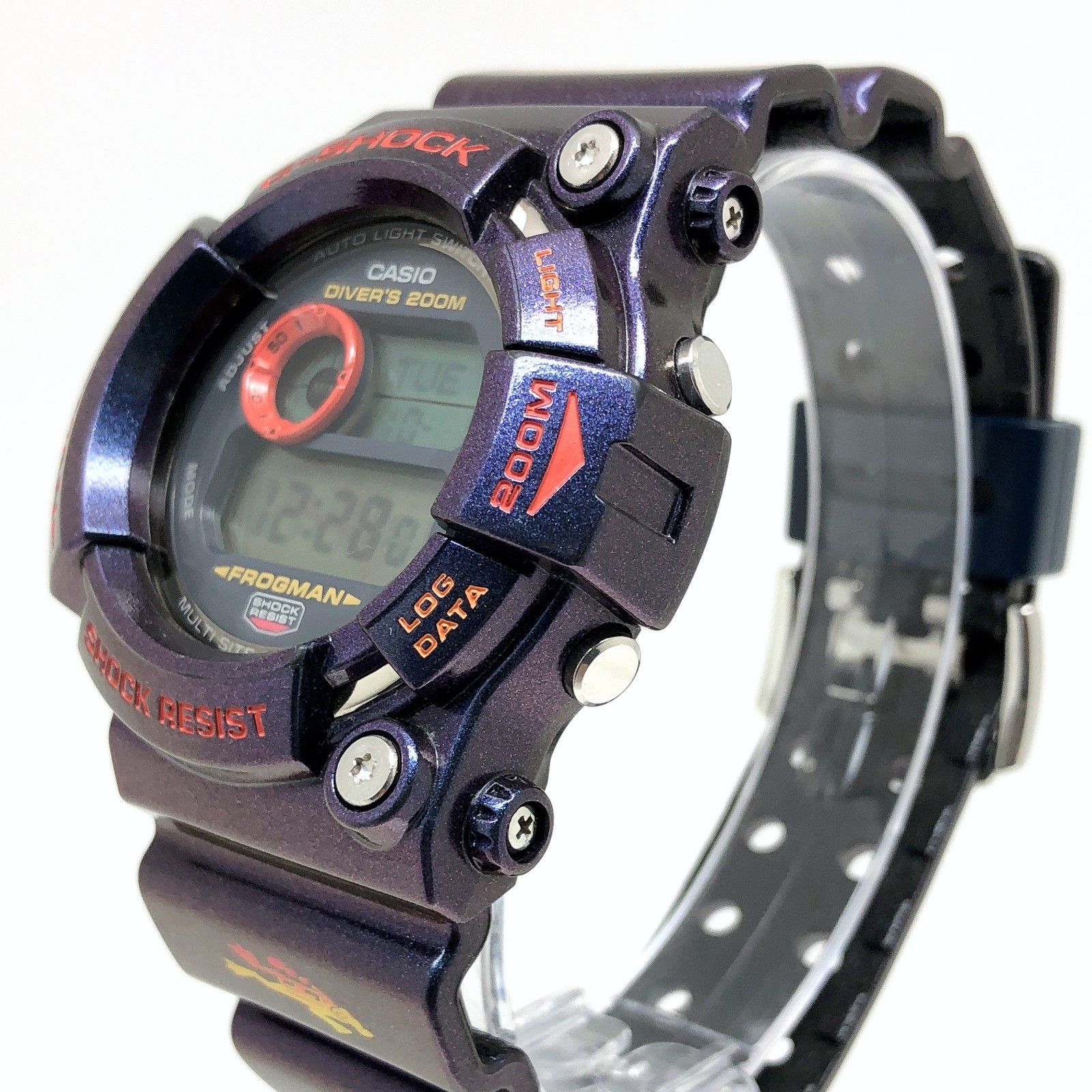 G-SHOCK ジーショック GW-201-6 FROGMAN フロッグマン 毒蛙 マジョーラカラー タフソーラー 偏光塗装 2001年8月発売 -  メルカリ