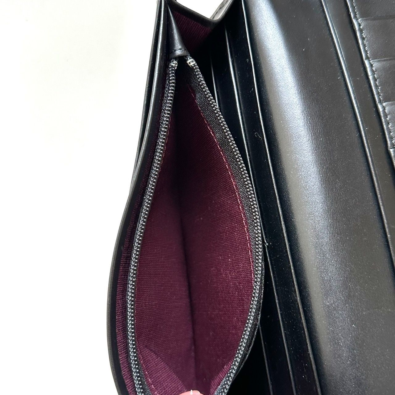 【激レア 美品】ポールスミス　長財布　サフィアーノレザー　マルチストライプ　紺色 Paul Smith 未使用 ポールスミス ラウンドファスナー 長財布