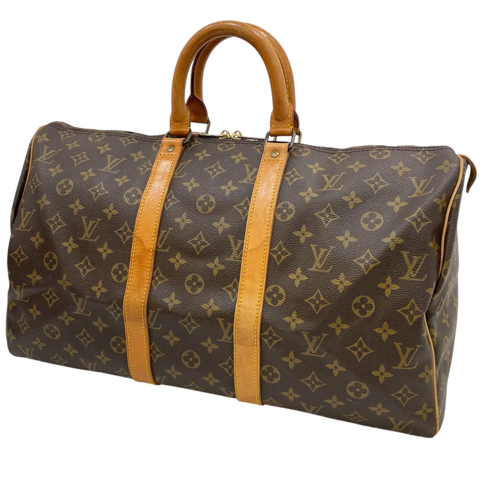 ヴィトン モノグラム ブラウン ボストンバッグ 中古】LOUIS VUITTON | ルイ・ヴィトン キーポル45 モノグラム