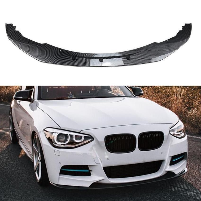BMW 1シリーズ F20 F21 前期 M Sport 2012-2014 フロントバンパーリップスポイラー アンダースポイラー 外装パーツ カーボン調 |5.16