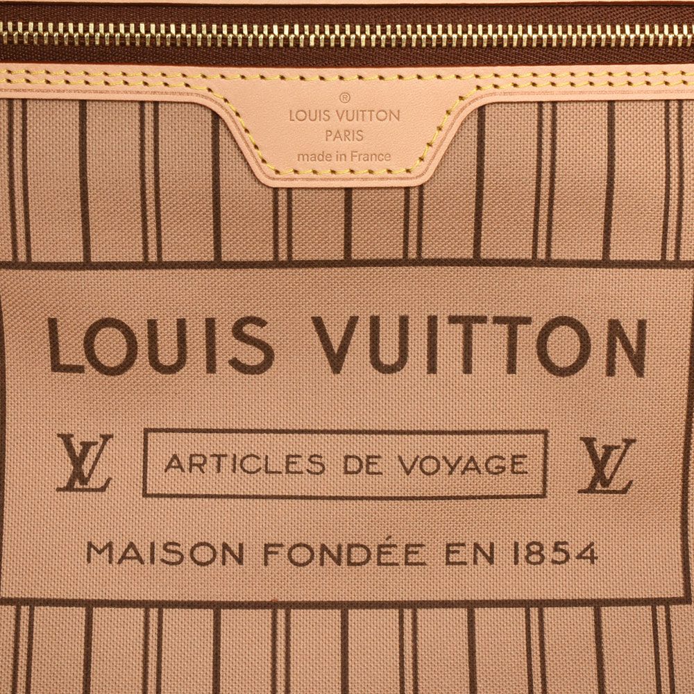 ルイヴィトン LOUIS VUITTON ネヴァーフル MM ポーチ付き トートバッグ モノグラム キャンバス ベージュ M40995 RFID  レディース【中古】