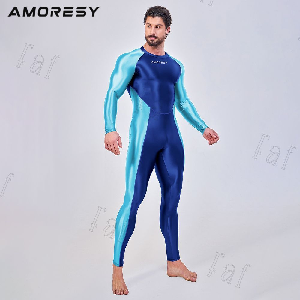 AMORESY Dracoシリーズ メンズ 長袖全身タイツ スパンデックス