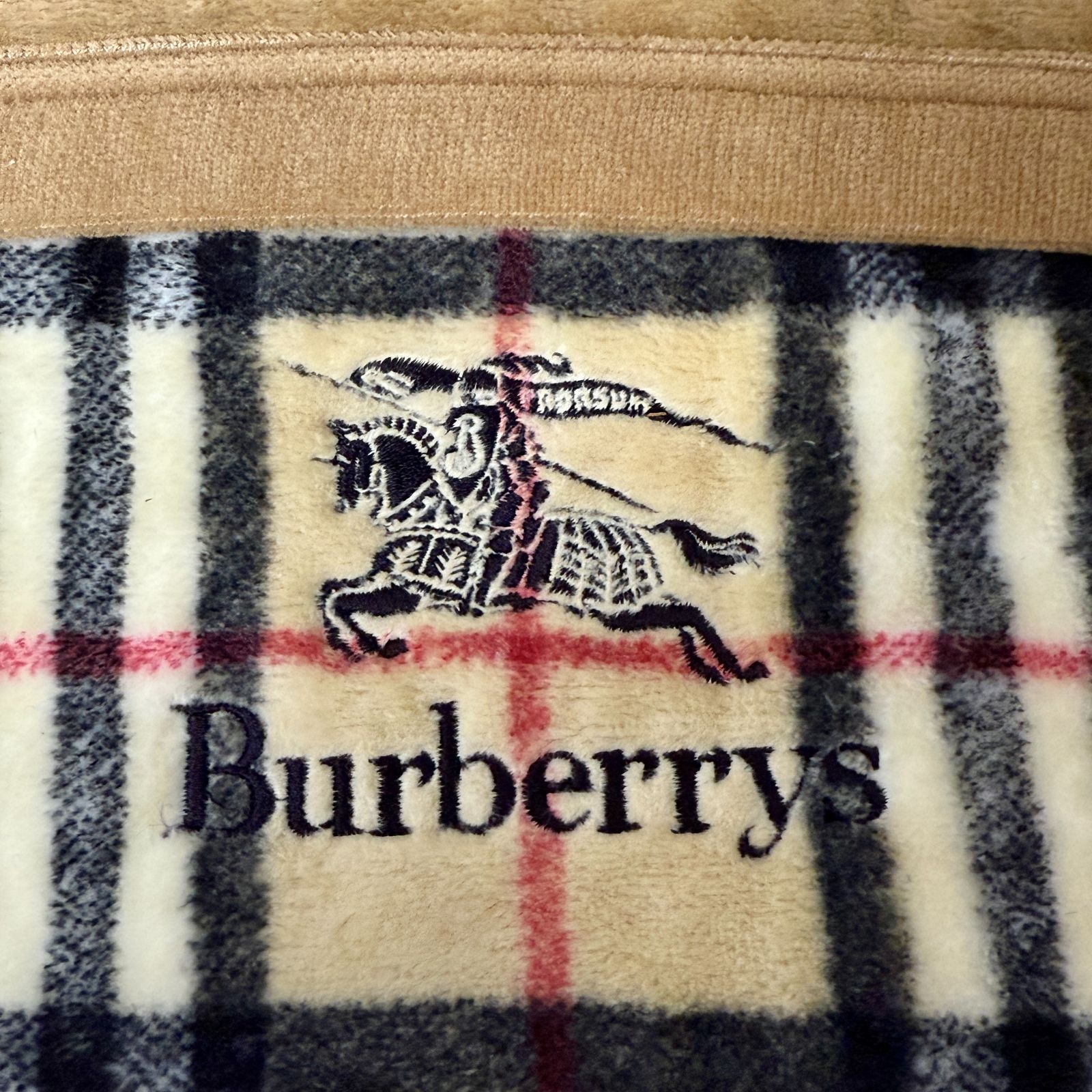 バーバリー 綿毛布 レア ノバチェック ウォッシャブル 綿毛布 BURBERRY