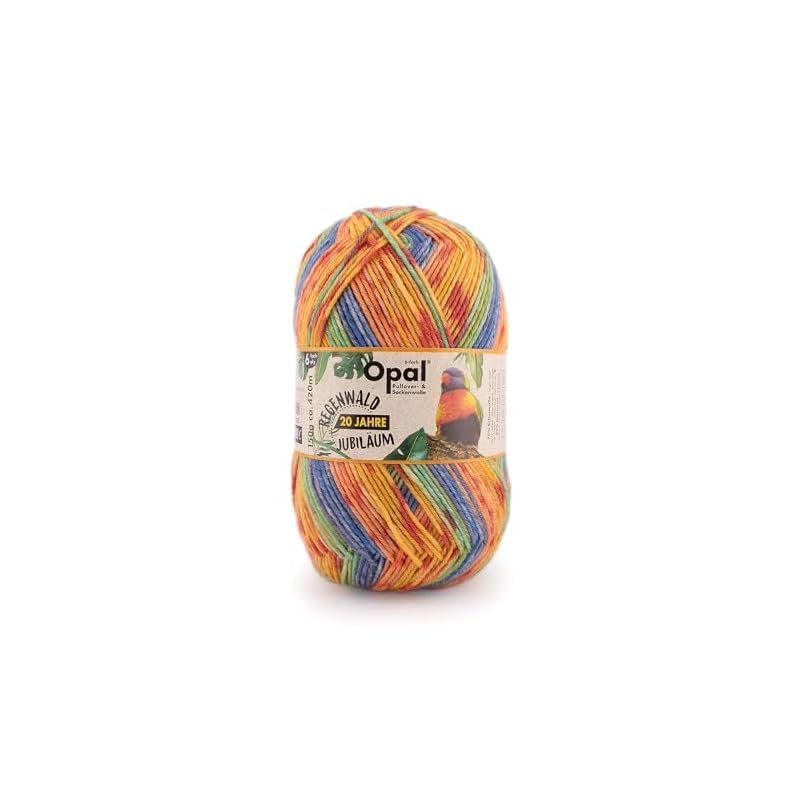 毛糸 ソックヤーン Opal オパール Regenwald20(レーゲンヴァルト20) 6ply（6本撚り） ウール混 2678.ジョニー