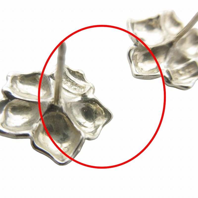 Tiffany ティファニー ピアス フラワー 花 シルバー