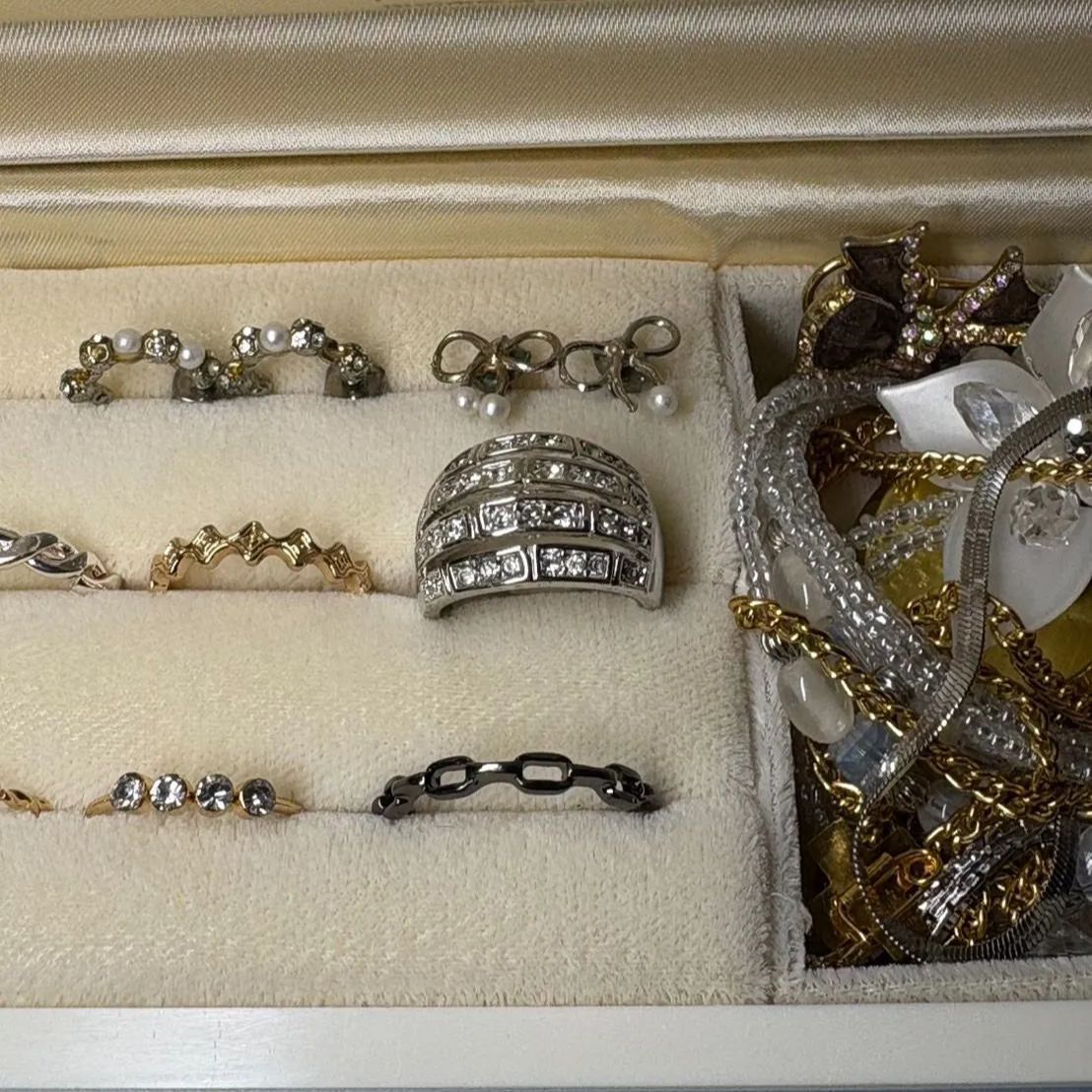 ✨遺品整理✨】ジュエリーボックス 金 まとめ アクセサリー 指輪
