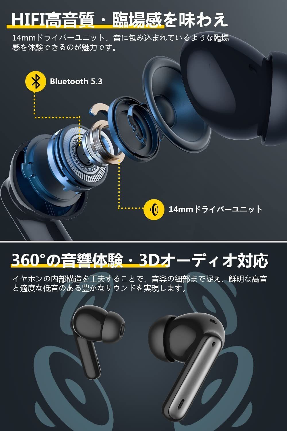 数量限定】Bluetooth イヤホン【2023業界新開発 蓋を開けたら接続 最