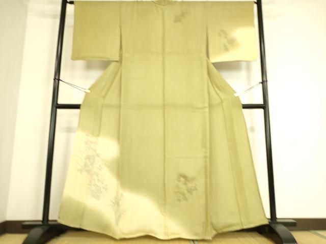 平和屋着物▽訪問着 無双 紗袷 紗×絽 吉祥花文 暈し染め 正絹 逸品