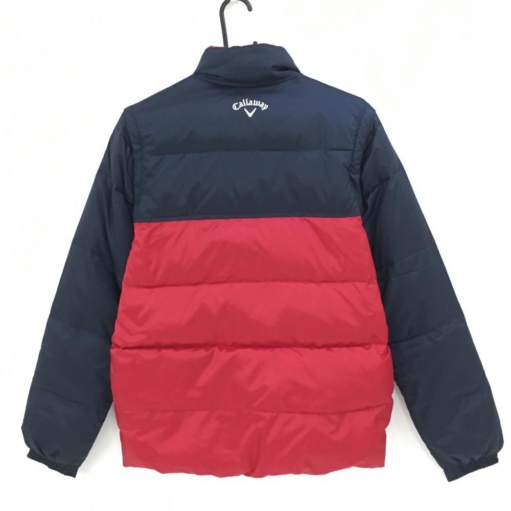 ☆特価☆【美品】キャロウェイ 2WAYダウンジャケット ネイビー×レッド