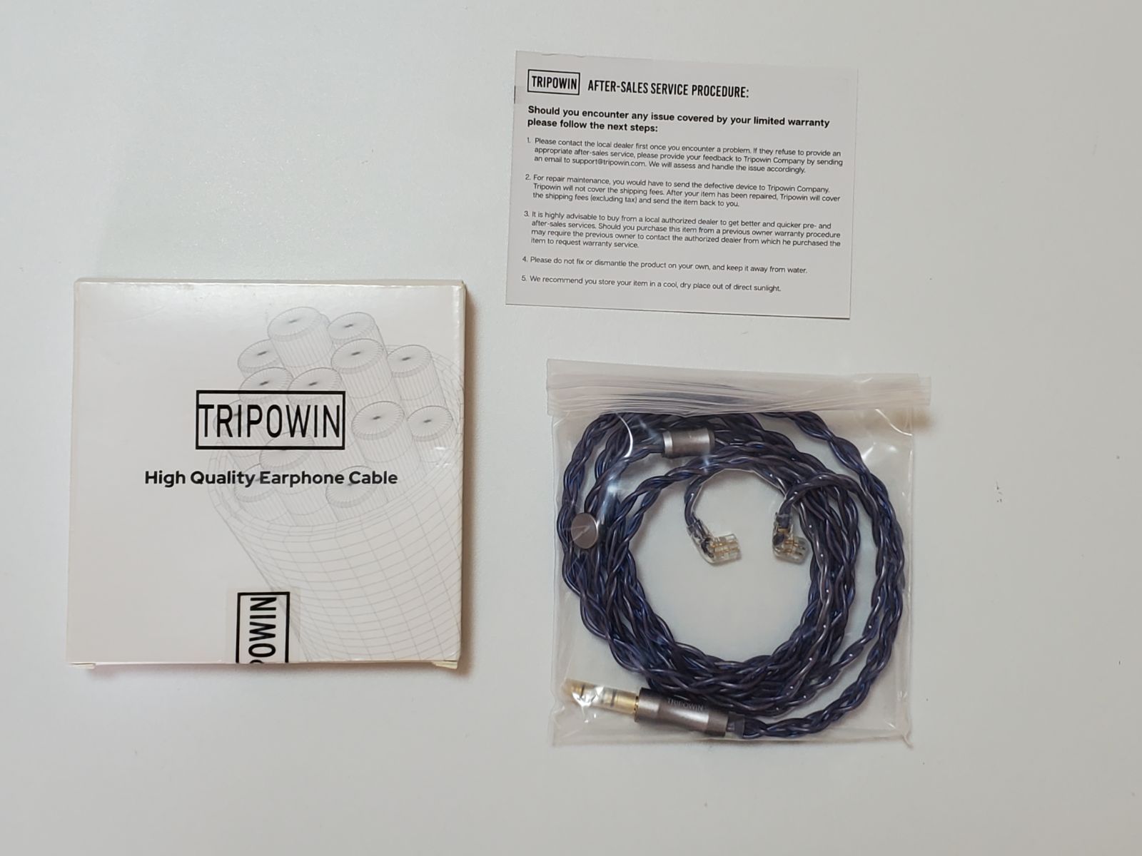 Tripowin Alteaアップグレードされた6N-OCC Litz 4コアHIFIイヤホン