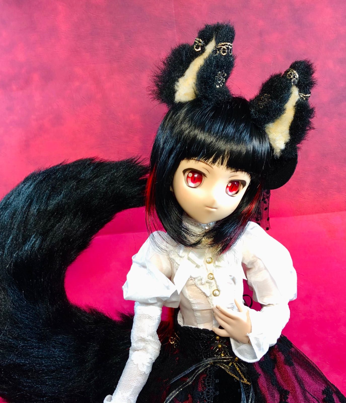 MDD 猫耳 ネコミミ 尻尾 ドルフィードリーム DD 衣装 人形 ケモミミ-