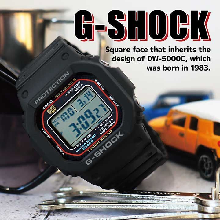 CASIO Gショック GW-M5610U-1 海外モデル メンズ 腕時計  電波 ソーラー タフソーラー  デジタル メンズ腕時計 防水 男性 四角 カシオ gショック G-SHOCK  ジーショック g-shock  時計 m5610 電波ソーラー