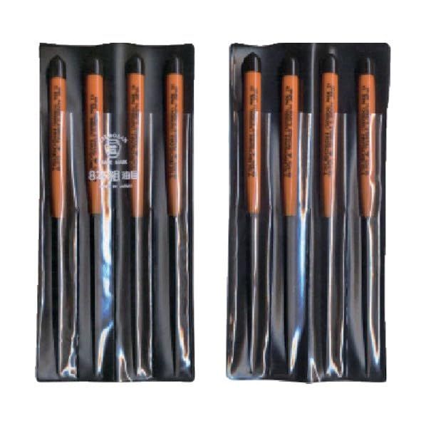 2営業日で発送 ツボサン 組ヤスリ 8本組 三角 油目 SA00804 4058