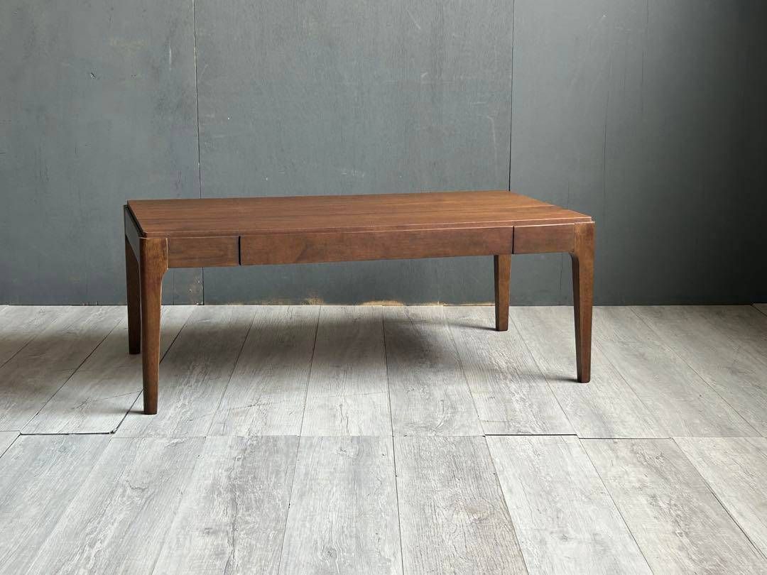 ベルメゾンデイズ　ローテーブル　ウォールナット　引き出し付き　シンプル　GZ ベルメゾンデイズ ローテーブル ウォールナット 引き出し付き