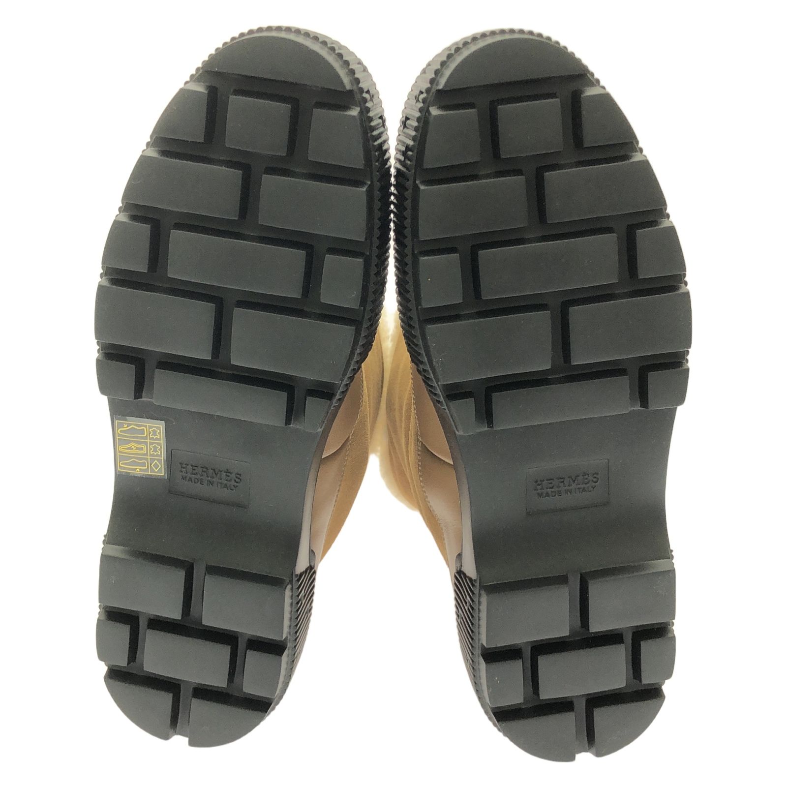 【新品】HERMES エルメス　ショートブーツ ジャーニー　ムートンブーツ HERMES エルメス ショートブーツ ジャーニー ブーツ ☆ムートン裏地