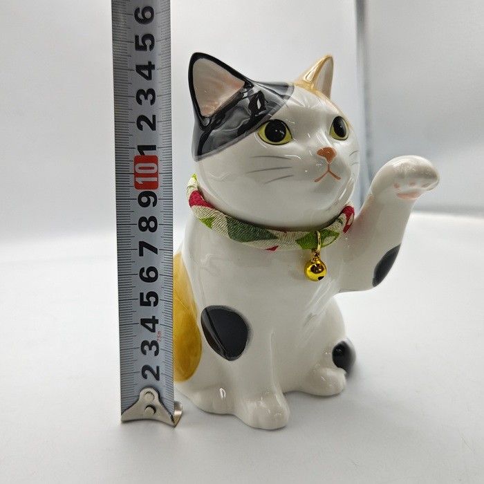 未使用品】 薬師窯 YAKUSHIGAMA うちの招き猫 みけ 7876 中古 送料無料