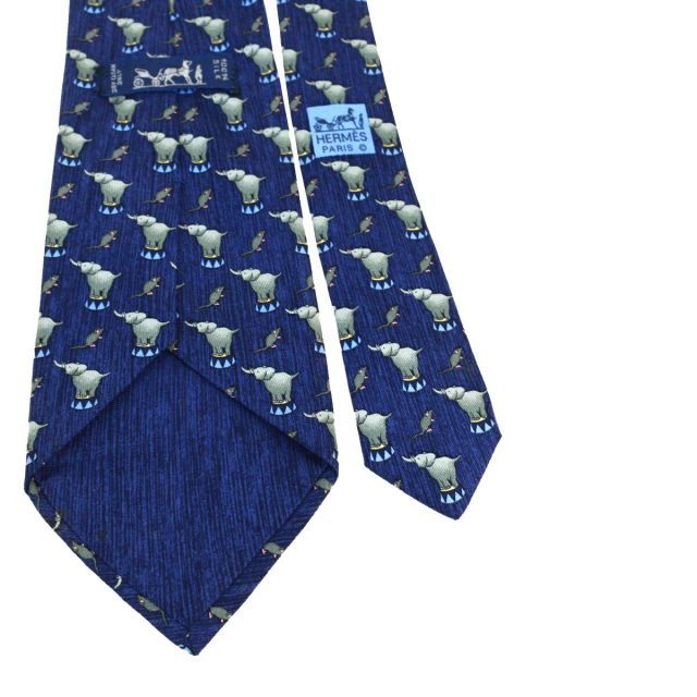 人気海外ブランドアイテム｜ファッション通販 中古】 エルメス(Hermes) 2セット ネクタイ シルク ブルー 03FA887 小物