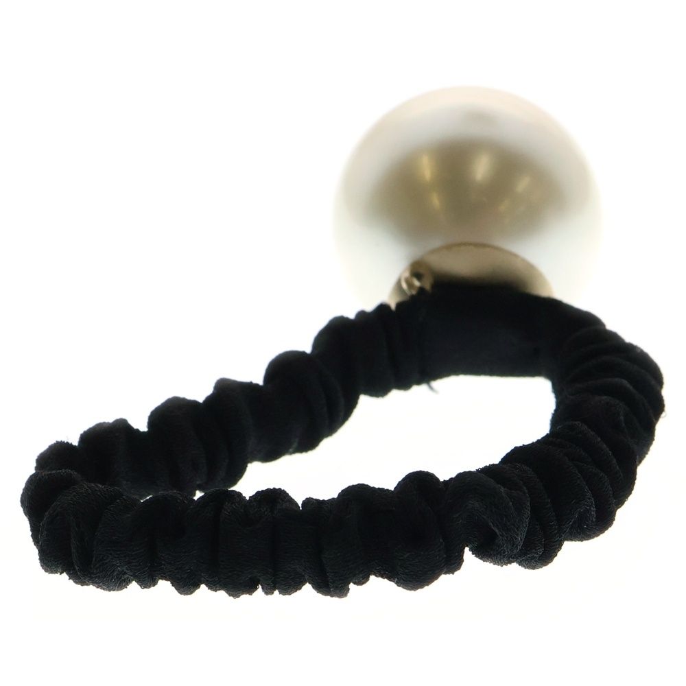 CHANEL シャネル ココマーク フェイクパール シュシュ ヘアゴム ヘアアクセ ホワイト F 18 V