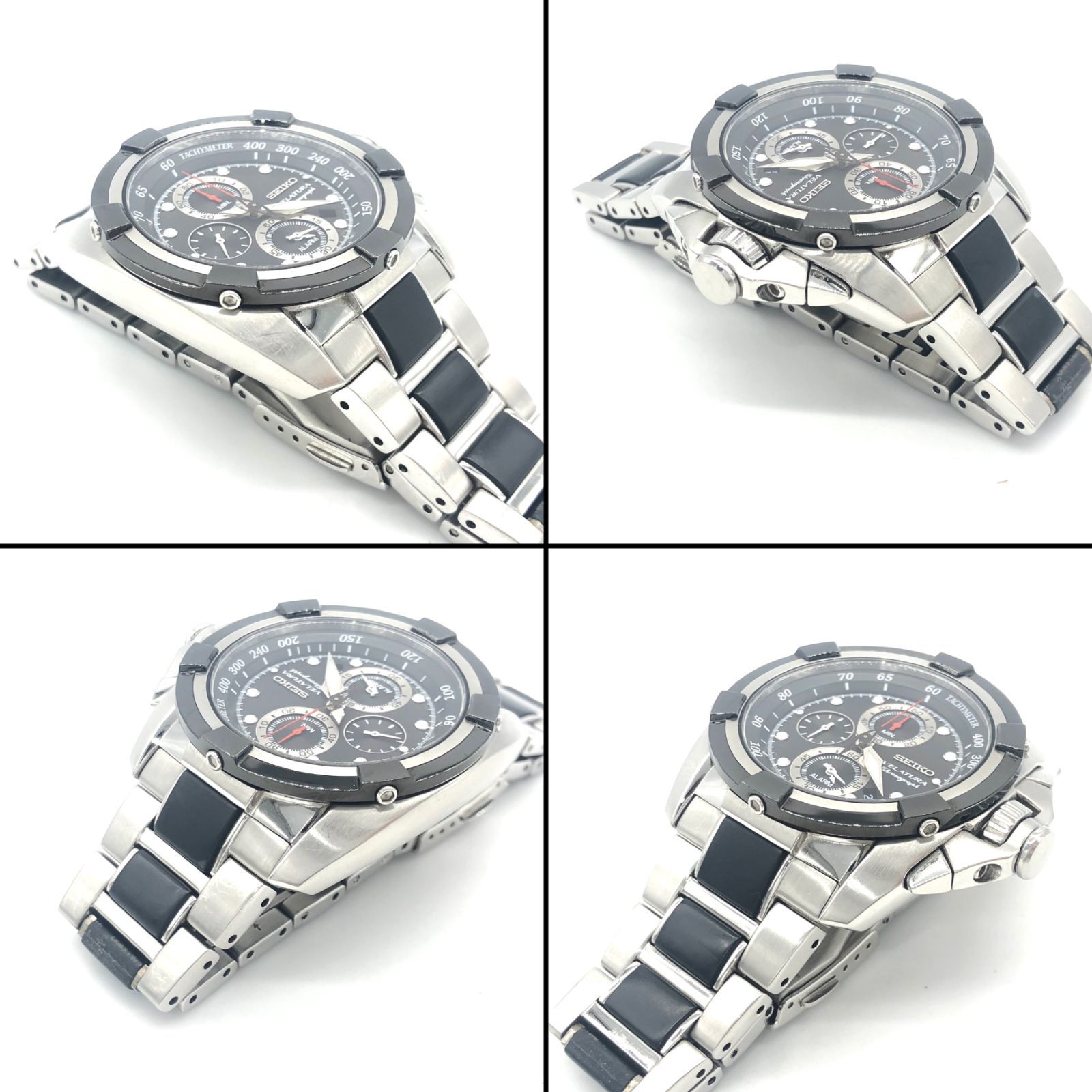 ▽【稼働品】SEIKO/セイコー ベラチュラ クロノグラフ 7T62-0HD0
