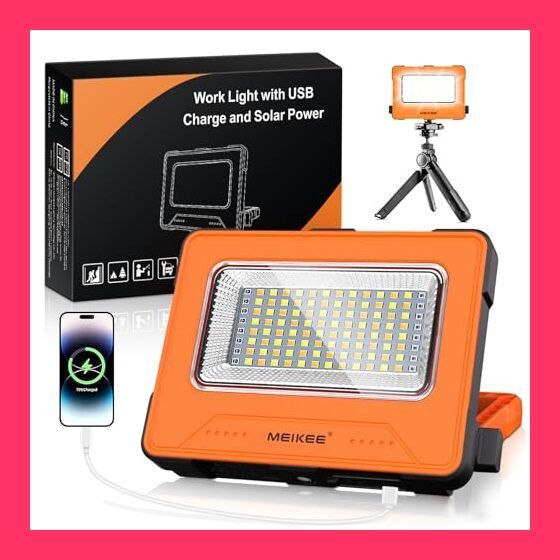 MEIKEE作業灯 LED作業灯 USB充電式 ワークライト ledライト ハンディライト 3000ルーメン フリッカーフリー 強力マグネッ MEIKEE LEDライトポータブル投光器 ワークライト ランタン