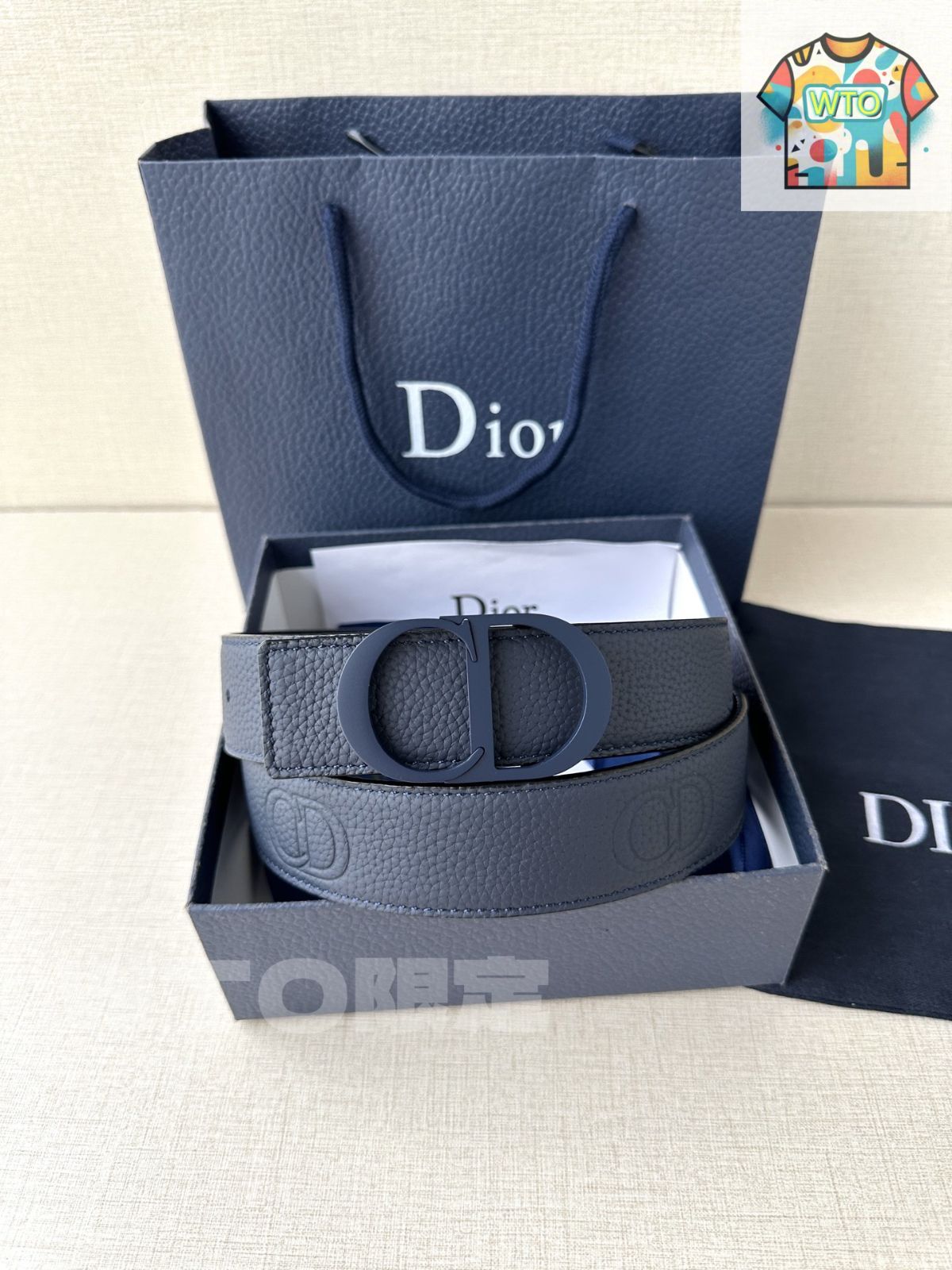 完売品Dior♡ POLYTECHNIQUEベルト美品♡スムースカーフスキン最終 DIOR | リバーシブル ベルトストラップ 35mm スムースカーフスキン