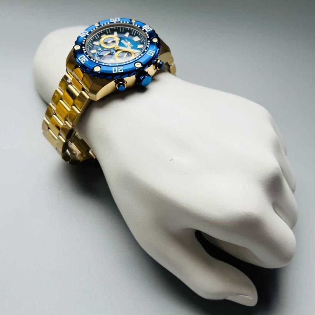 ゴールド＆ブルー【新品】INVICTA インビクタ プロダイバー メンズ